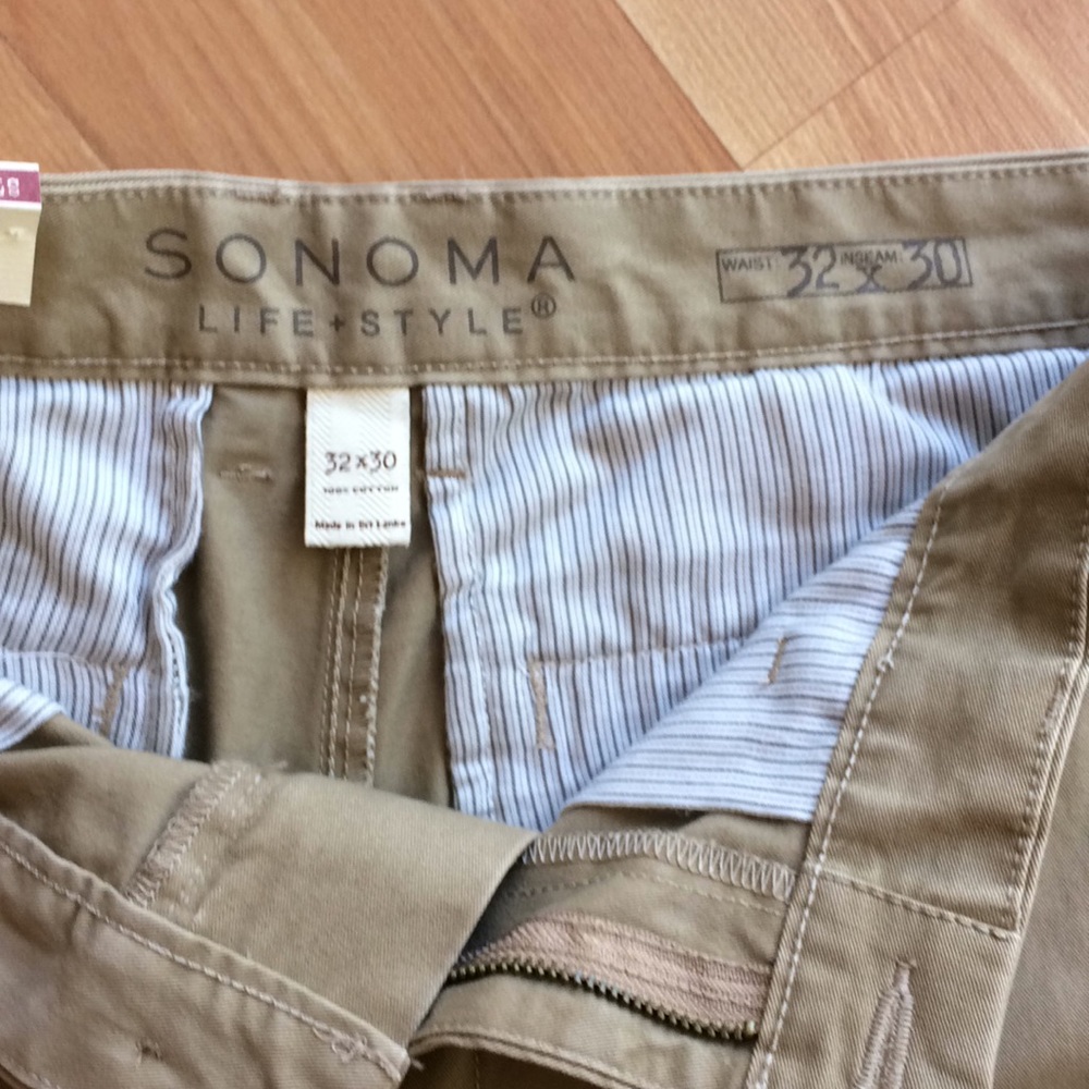 Straight leg Sonoma khaki pants - Picture 7 of 8